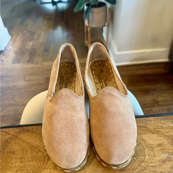 Women’s Sabah Handmade in Turkey Suede Loafers Slip-On Shoes W 39 7.5-8 - Picture 10 of 11